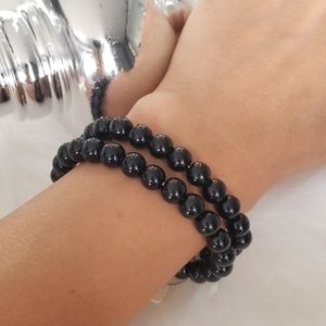 Set of black Beads